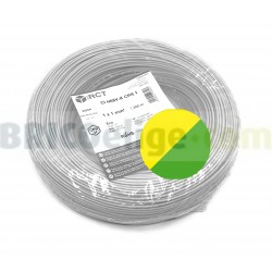 Cable flexible normal 1 mm² Amarillo-Verde H05V-K1AV 200 M