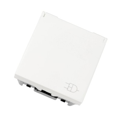 Enchufe Schuko TT Lateral con Tapa N2288.1 Niessen Zenit
