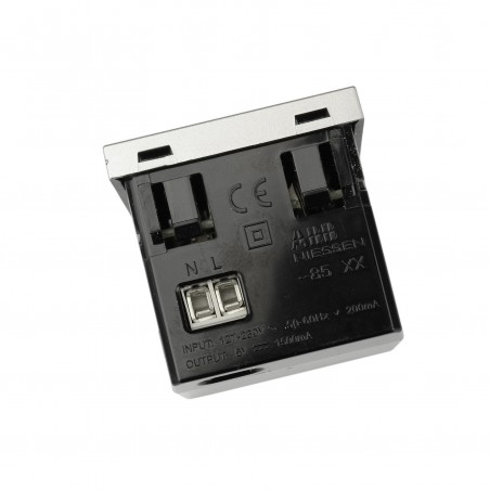 Cargador USB Doble N2285 PL Niessen Zenit Plata