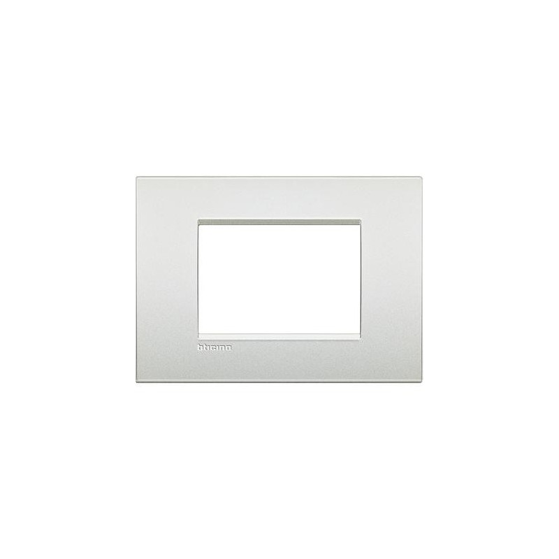 Placa rectangular 3 Módulos Blanco Perla LNC4803PR Livinglight AIR