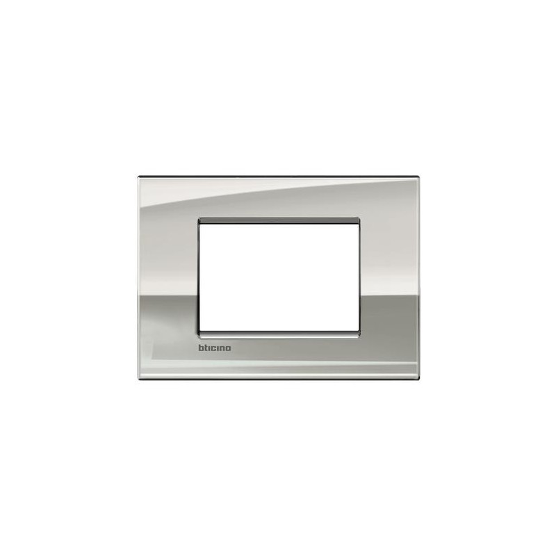 Placa rectangular 3 Módulos Paladio LNC4803PL Livinglight AIR BTicino