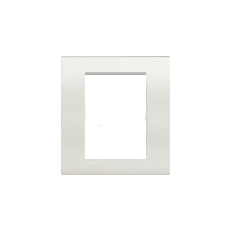 Placa Rectangular Blanca 3+3 Módulos Livinglight BTicino LNA4826BI