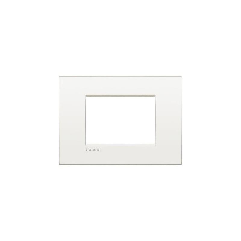 Placa rectangular 3 Módulos Blanco LNC4803BN Bticino Livinglight AIR