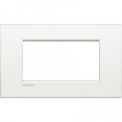 Placa rectangular 4 Módulos LNC4804BN Blanco Bticino Livinglight Air