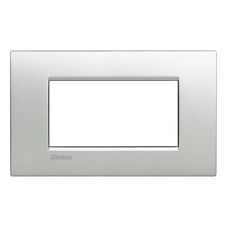 Placa rectangular 4 Módulos Bticino LNC4804TE Tech Livinglight Air