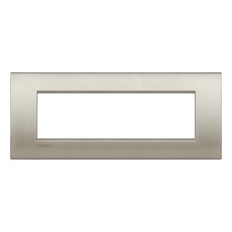 Placa rectangular LNC4807TIS 7 Módulos Titanio Bticino Livinglight AIR