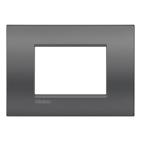 Placa rectangular 3 Módulos Bticino LNC4803ST Street Livinglight AIR