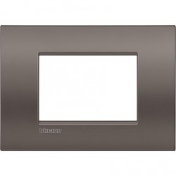 Placa rectangular 3 Módulos LNC4803CY Arcilla BTicino Livinglight AIR