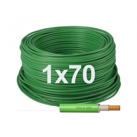 Manguera cable flexible Libre halógenos 1x70 Unipolar RZ1-K 0,6/1KV