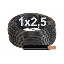 Manguera eléctrica Unipolar Flexible 1x2,5 RV-K Color Negro