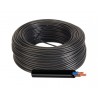 Manguera Eléctrica Negra 2x1 Cable Flexible H05VV-F 500V