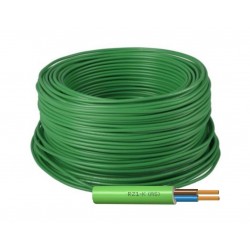 Manguera cable Flexible Verde 2x1 Libre halógenos RZ1-K 500V.