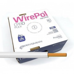 Cable unipolar flexible 1,5 mm² Blanco H07V-K1,5BL 200 M