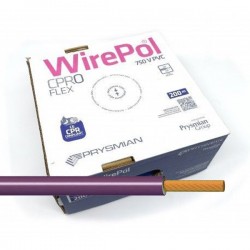 Cable unipolar flexible 1,5 mm² Violeta H07V-K1,5VI 200 M