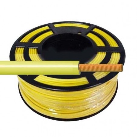 Cable Flexible Normal 1 mm² Amarillo 100 Metros H07V-K1AMCA
