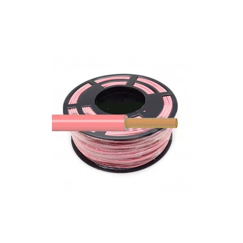 Cable Flexible Normal 1 mm² Rosa 100 Metros H07V-K1RSCA