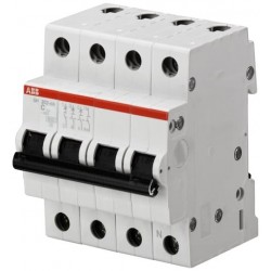 Interruptor Automático 6A ABB Magnetotérmico 3 Polos+N SH203-C6NA