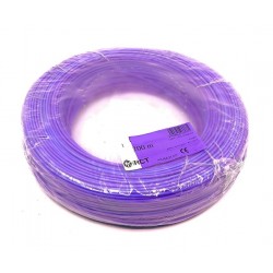 Cable eléctrico unipolar 1 mm² Morado H05V-K1MO 200 Metros