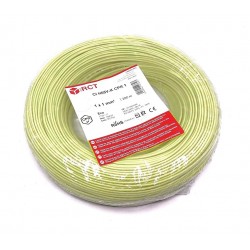 Cable eléctrico unipolar 1 mm² Amarillo H05V-K1VAM 200 Metros
