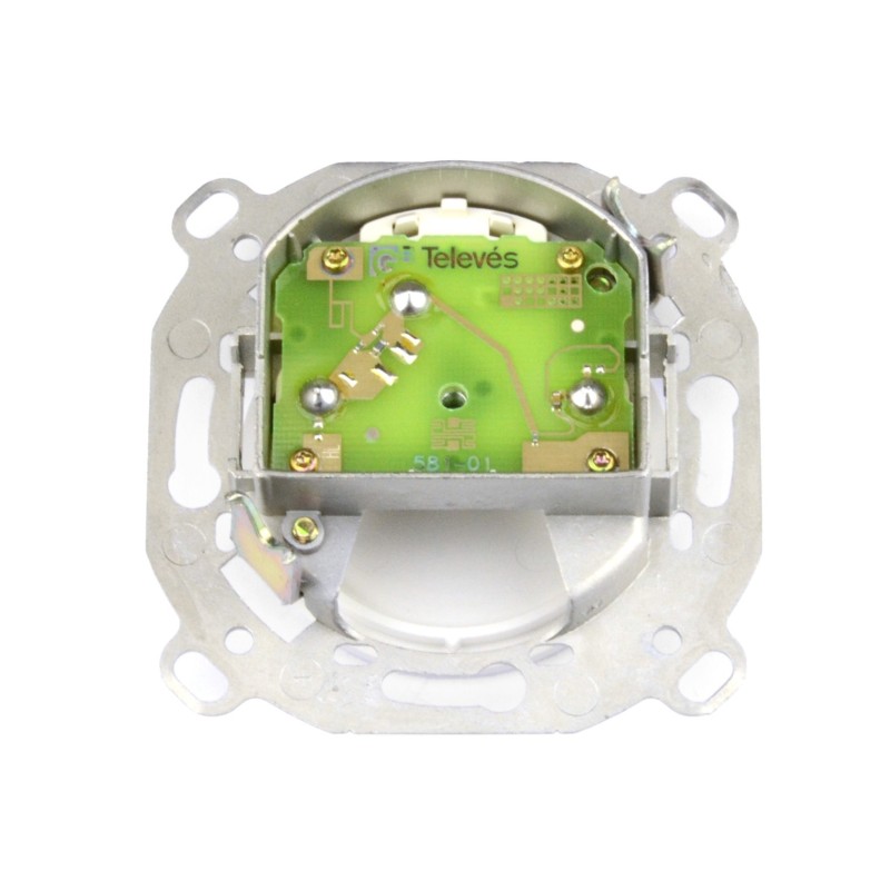 Toma R/TV-SAT Intermedia A Fontini 35-713-05-2 Porcelana Blanca