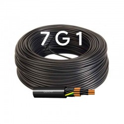 láser bicapa letra Manguera Negra Flexible Cable PVC Multipolar 12x1 H05VV-F