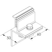 Presor lateral S12 para fijar paneles en horizontal - Bricoelige