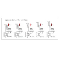 Presor lateral S12 para fijar paneles en horizontal - Bricoelige