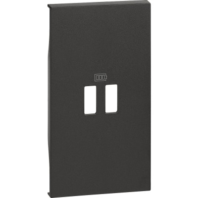 Frontal de 2 Módulos Cargadores USB Living Now Bticino