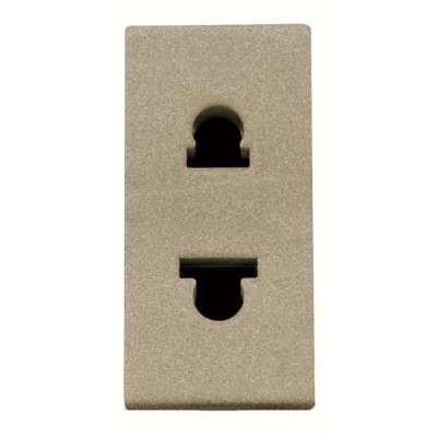 Enchufe Bipolar 2P Mixta Niessen Zenit 1 Módulo