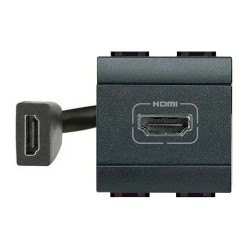 Conector HDMI 2 Módulos _4284 BTicino Livinglight