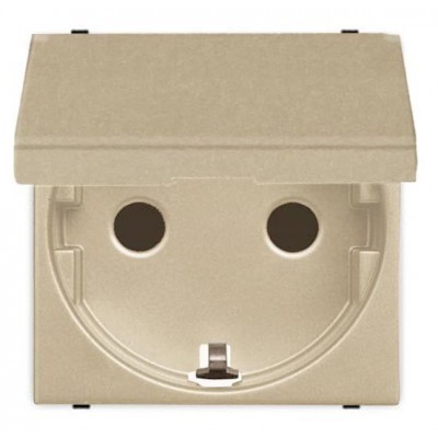 Enchufe Schuko TT Lateral con Tapa N2288.1 Niessen Zenit