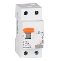 Diferencial Vivienda 2/40/30MA Legrand 402057 Tipo AC