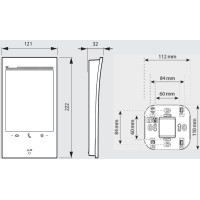 Monitor 2 Hilos Classe 300EOS Wifi Bticino Netatmo 344842