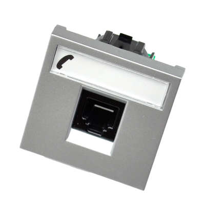 Toma Teléfono 6 Contactos N2217.6 Módulo ancho Niessen Zenit