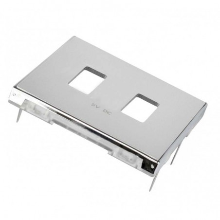 Tapa Cargador USB Doble 8585.3 PL Niessen Sky Plata