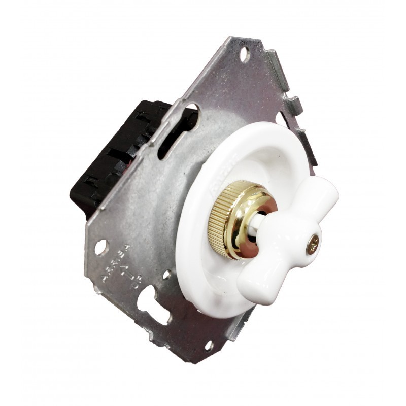 Conmutador Fontini Venezia Manecilla Porcelana blanca 35-308-17-2