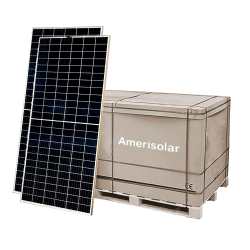 Panel solar 455W monocristalino AMERISOLAR (Pallet 31 unidades)