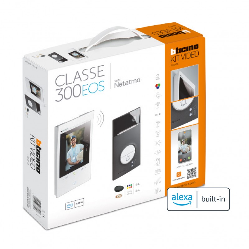 Videoportero 2 hilos / WiFi manos libres Classe 300EOS with Netatmo en  color negro con asistente de voz integrado  Alexa, 344842, 8005543677513