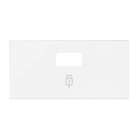 Tapa Cargador USB 1 Entrada 10001097-230 Simon 100 Blanco Mate