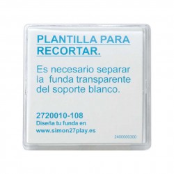 Tecla Ancha Transparente Personalizable 2720010-108 Simon 27 Play