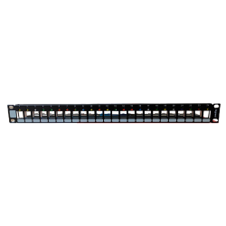Panel Linkeo vacío para 24 conectores RJ45 FTP Legrand 632792