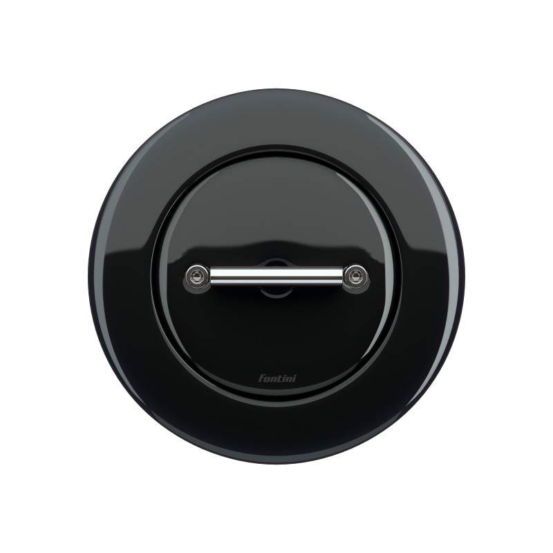 Interruptor / Conmutador Fontini Do Low 34308011 Porcelana Negra