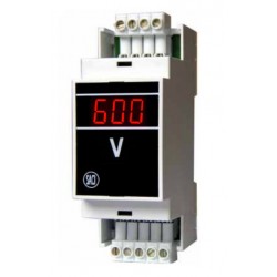 Voltímetro Digital Multirrango AC 600V Carril DIN SACI