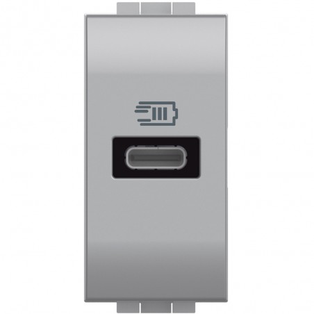 Cargador USB Tipo C 1 módulo NT4192C Bticino Livinglight Tech