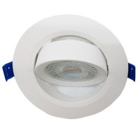 Mini Downlight Led 7W 5700K luz fria Orientable Blanco
