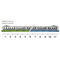 Regletas 11 Pasos ABB Soportes Mistral 1SPE007715F0745