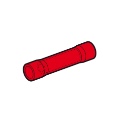 Manguito preaislado Cembre para cable 0'25-1'5mm rojo