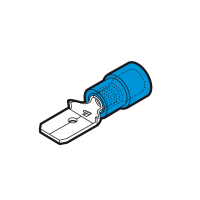 Terminal Faston Macho preaislado azul cable 1'5-2'5mm Cembre
