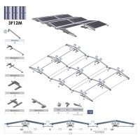 Soporte Inclinado 26H para Cubierta Plana 10º/15º - Horizontal - Sunfer