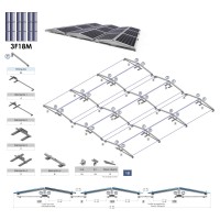 Soporte Inclinado 26H para Cubierta Plana 10º/15º - Horizontal - Sunfer